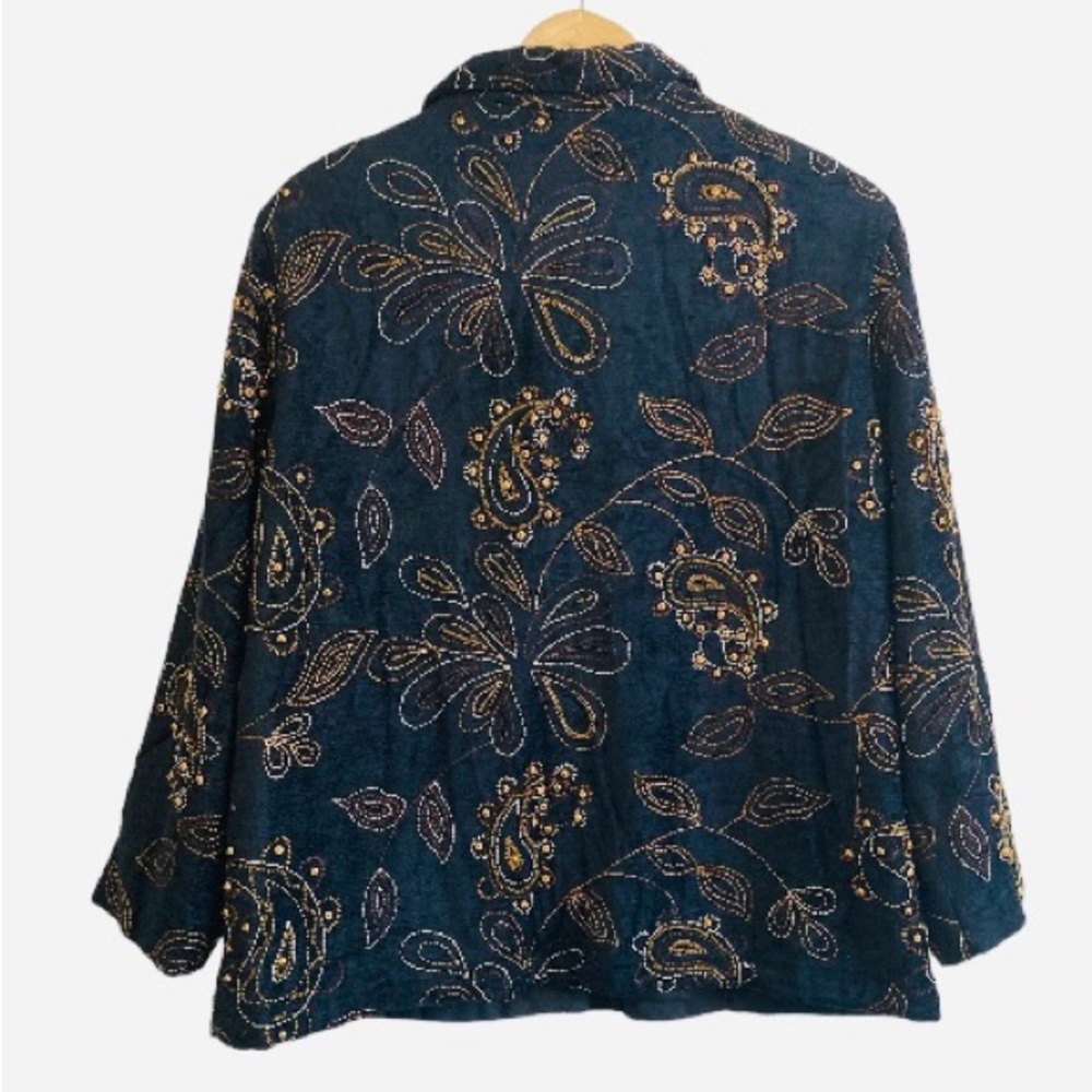 VTG Tan Jay Embellished Jacket